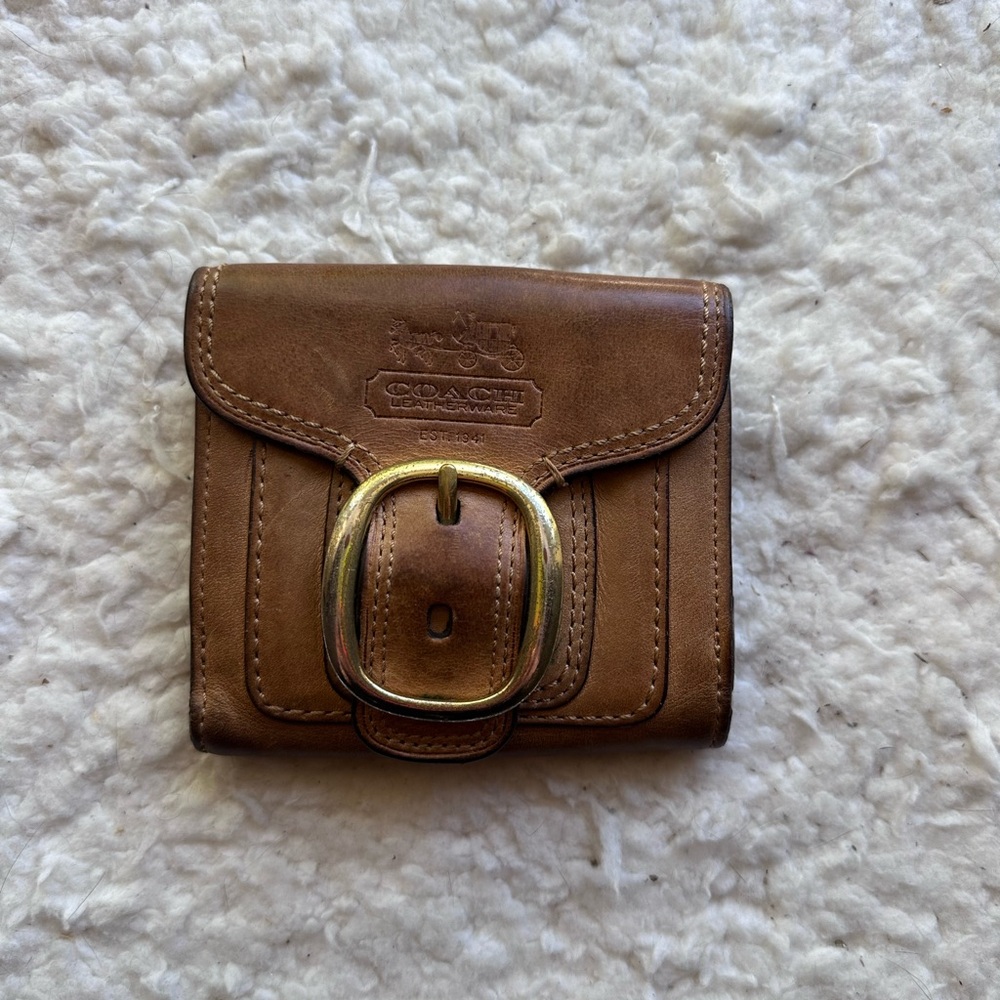 Coach Pink Leather Wallet